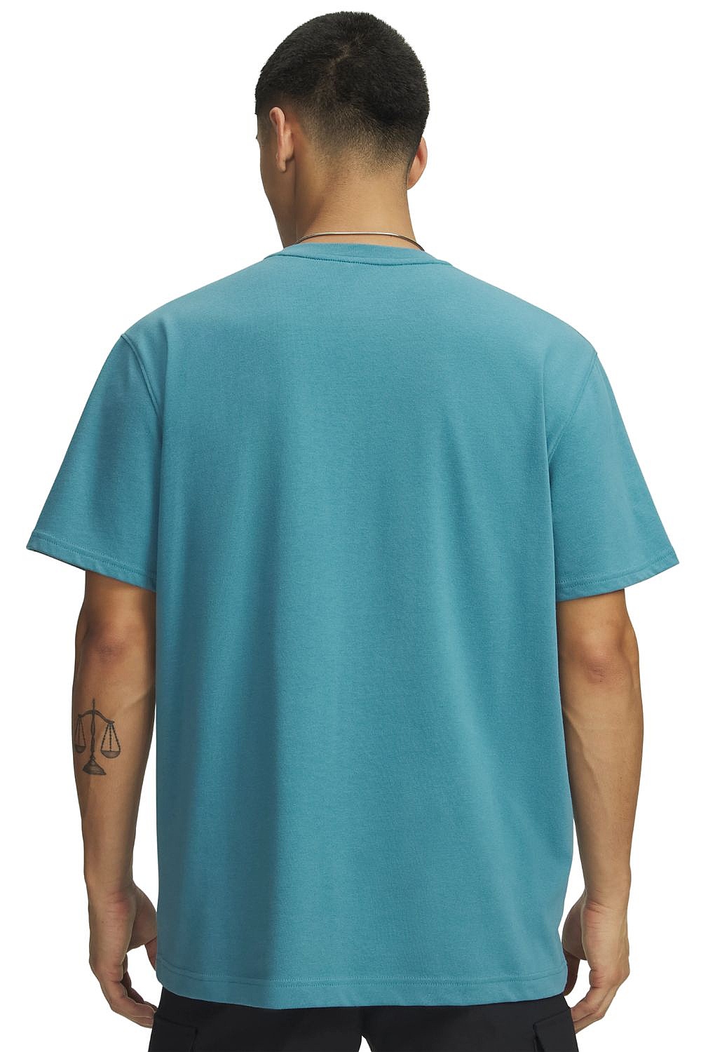 T-shirt Under Armour Logo Embroidered Heavyweight - Boundless Blue/White - men´s