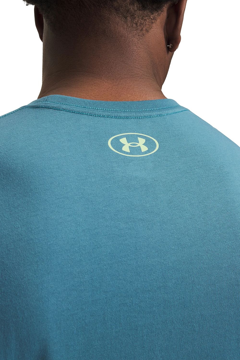T-shirt Under Armour Team Issue Wordmark - Boundless Blue/Lumos Lime - men´s