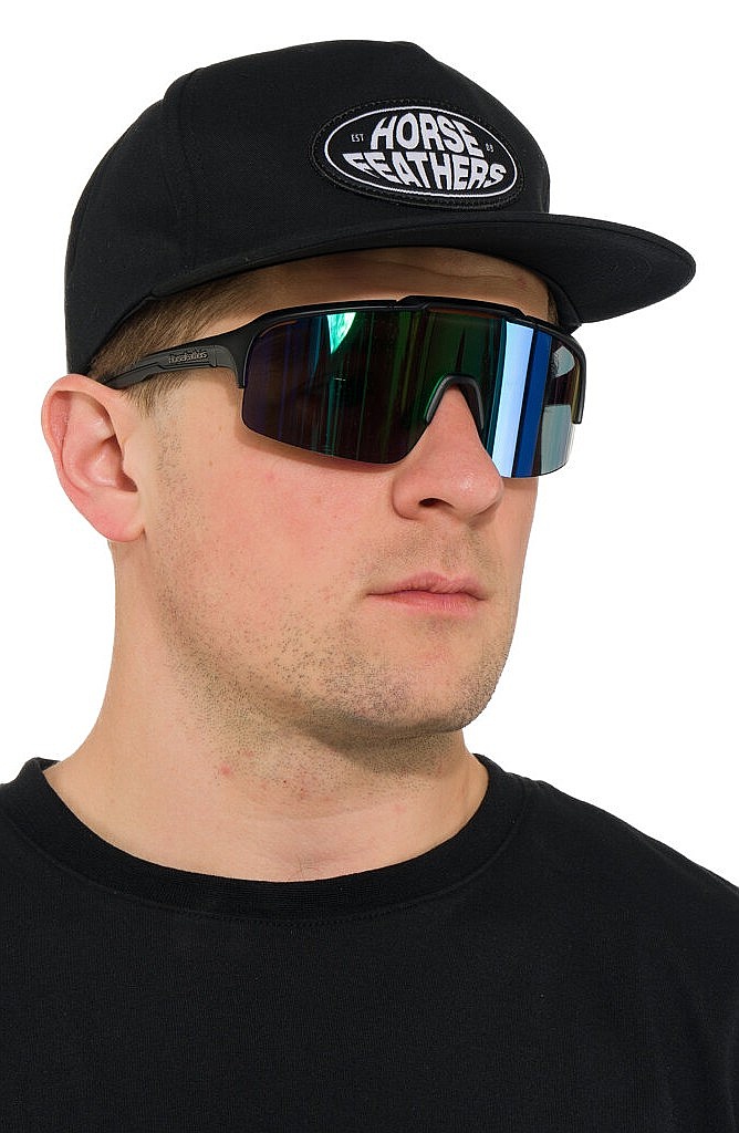 des lunettes Horsefeathers Recoil - Matt Black/Mirror Green