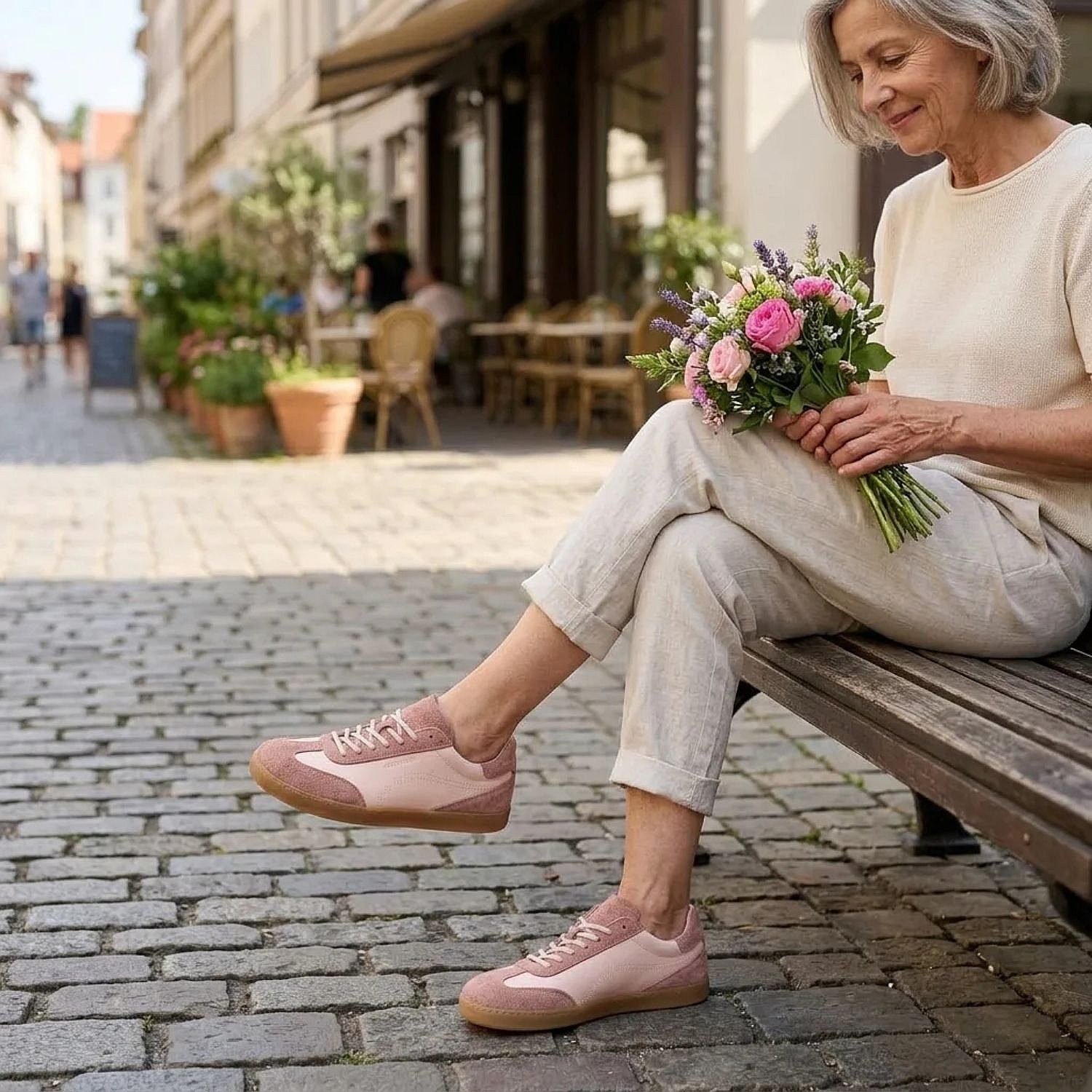 chaussures Groundies Panama Soft - Light Pink - women´s