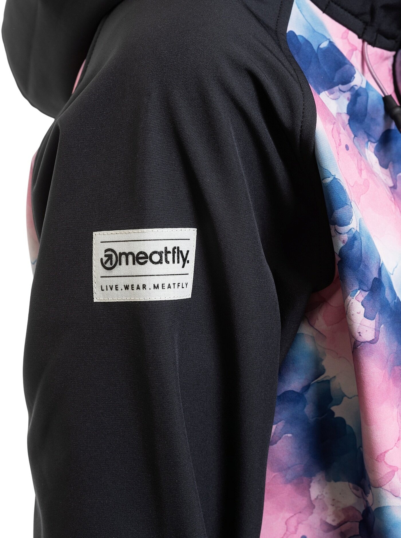 bunda Meatfly Zaja - Black/Bubbles - women´s
