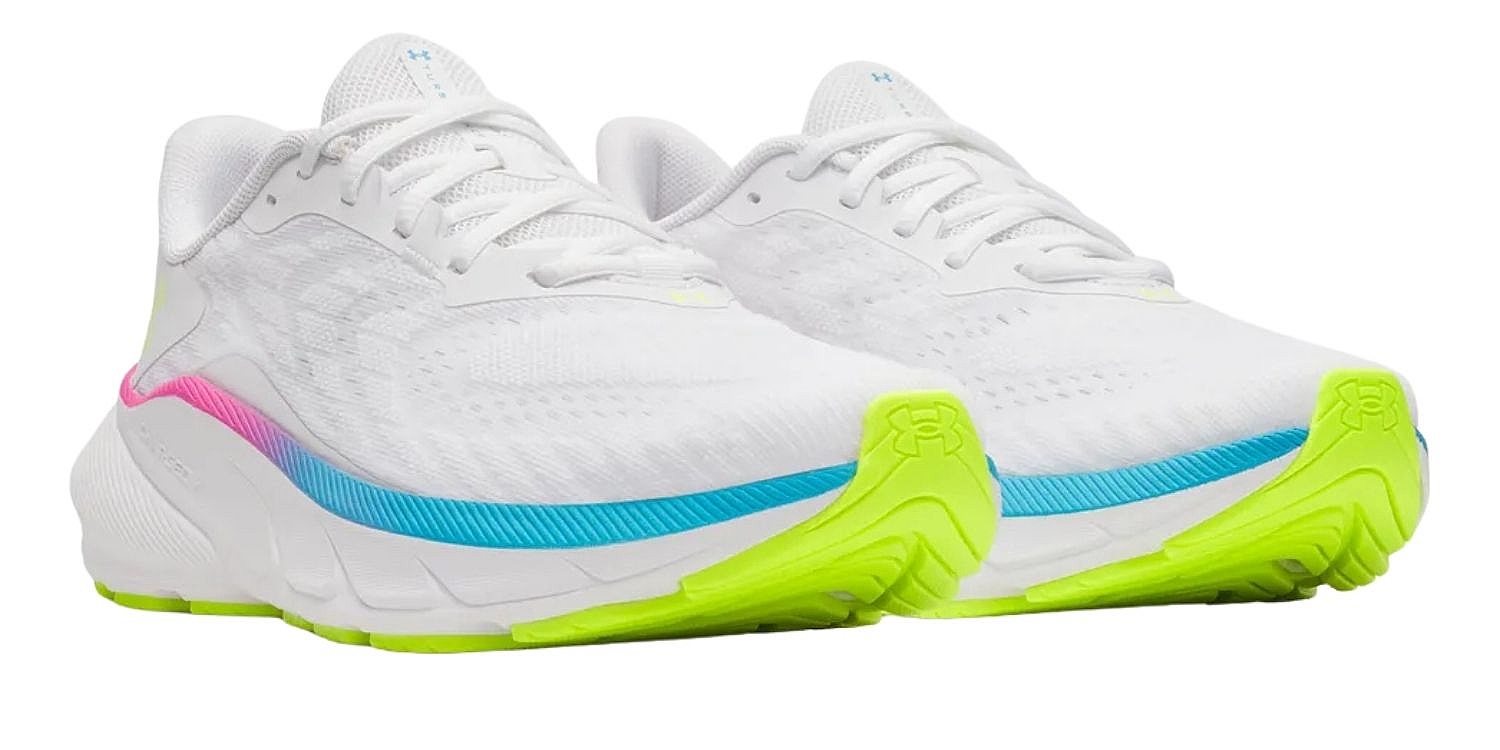 Schuhe Under Armour Turbulence 3 - White/Capri/High Vis Yellow - women´s