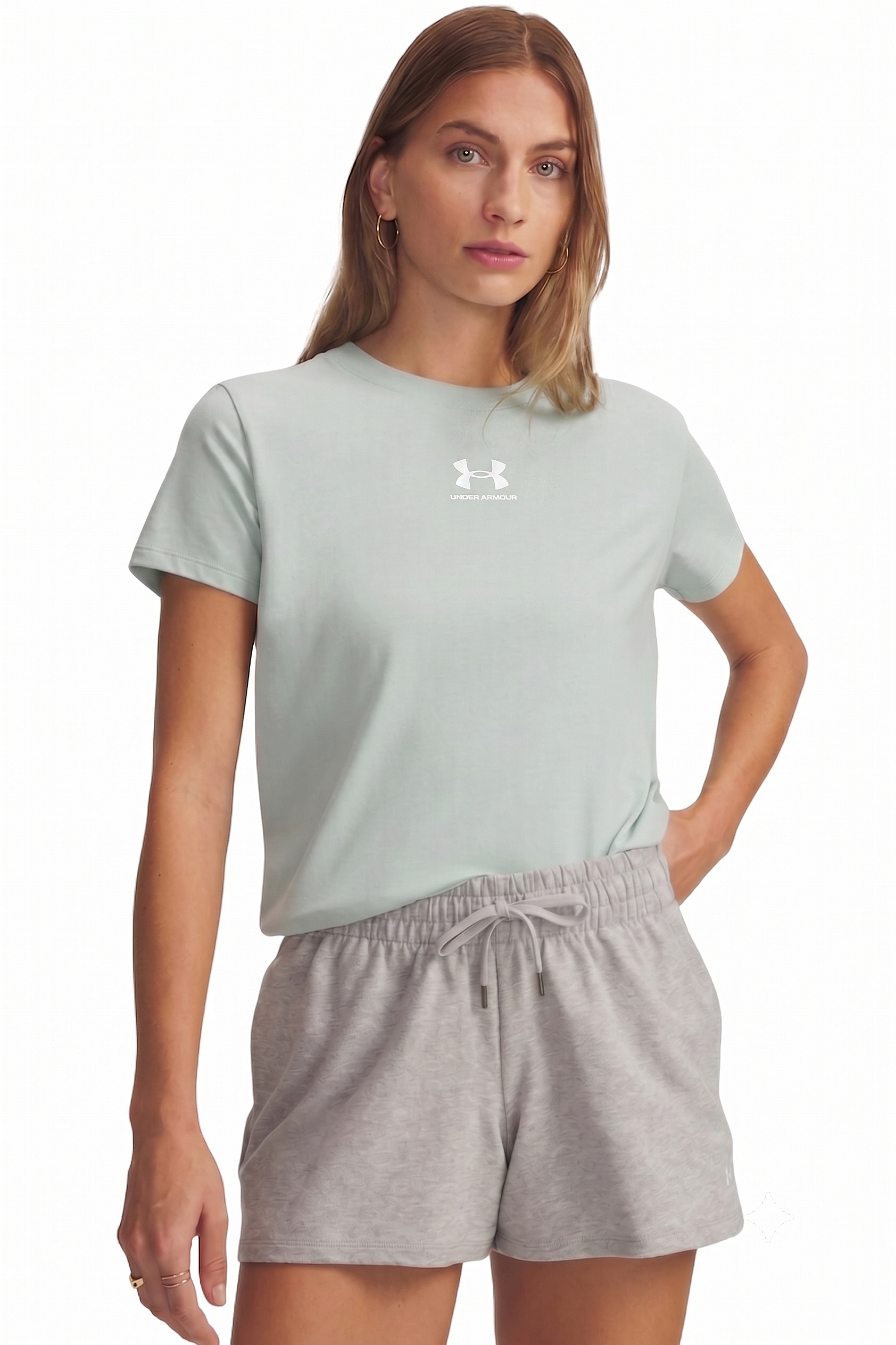 koszulka Under Armour Rival Core - Enamel Blue/White - women´s