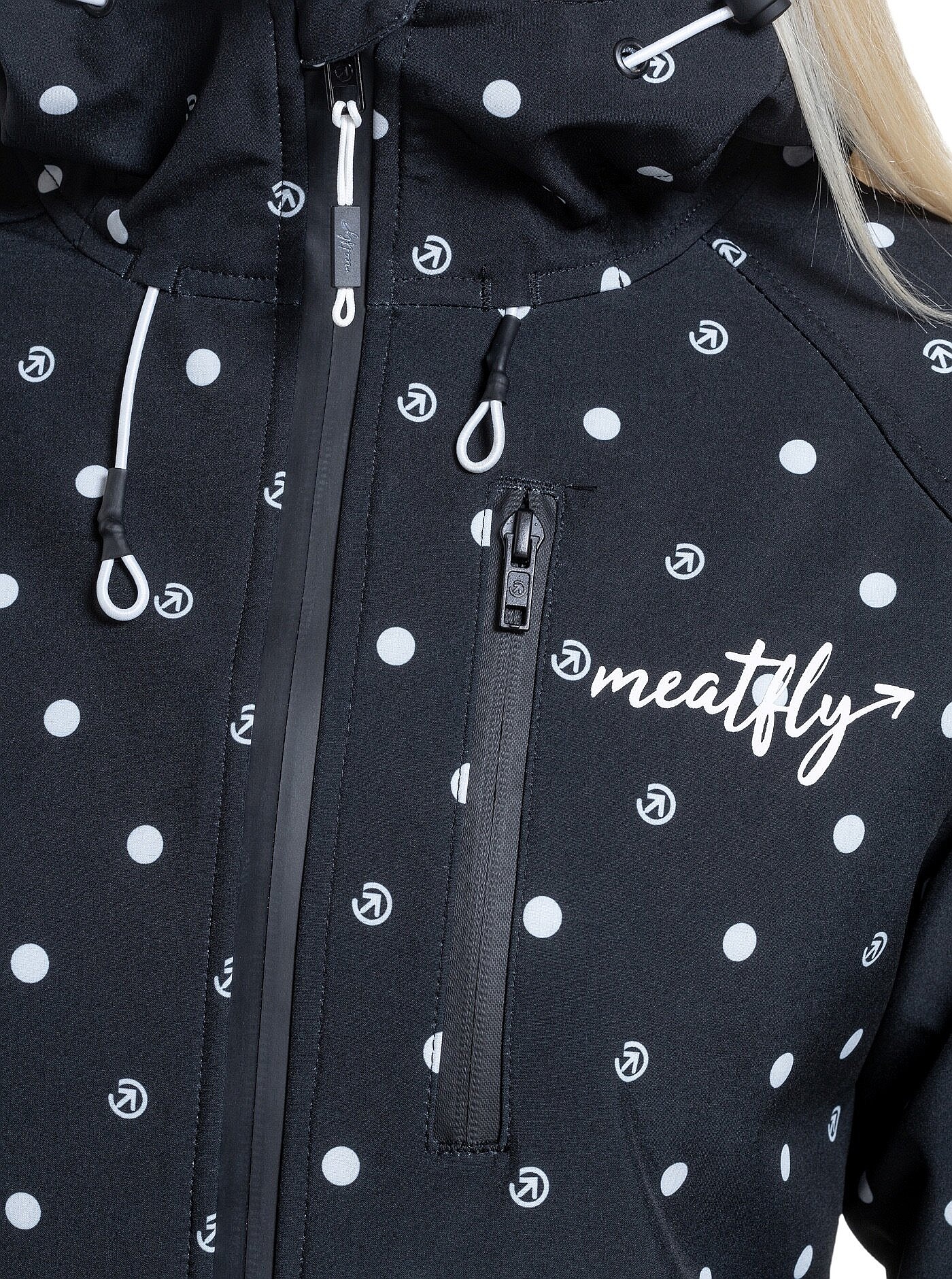 bunda Meatfly Zaja - Dots Black