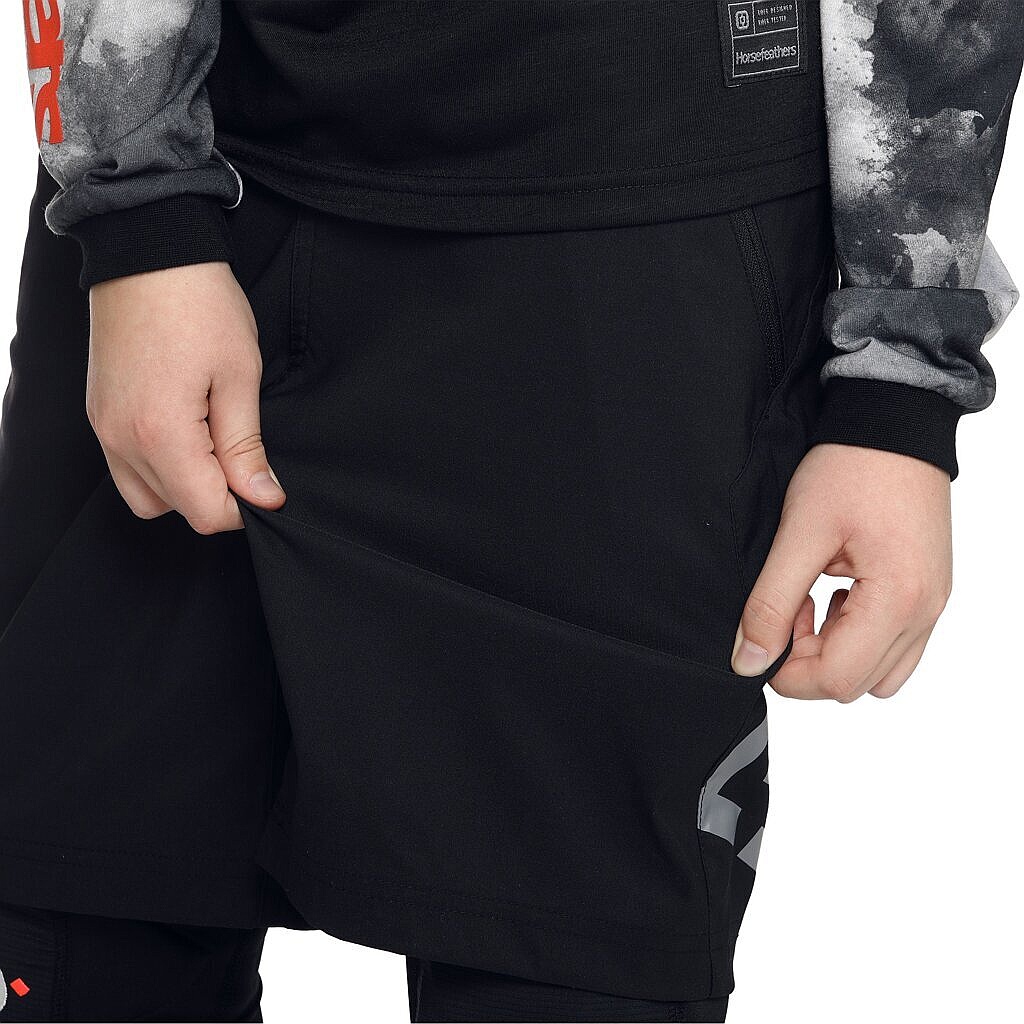 kraťasy Horsefeathers Stoker - Black - unisex junior