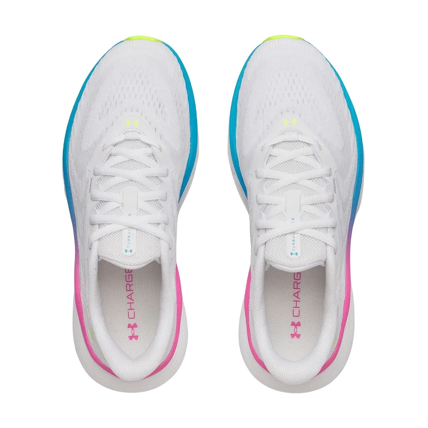 Schuhe Under Armour Turbulence 3 - White/Capri/High Vis Yellow - women´s