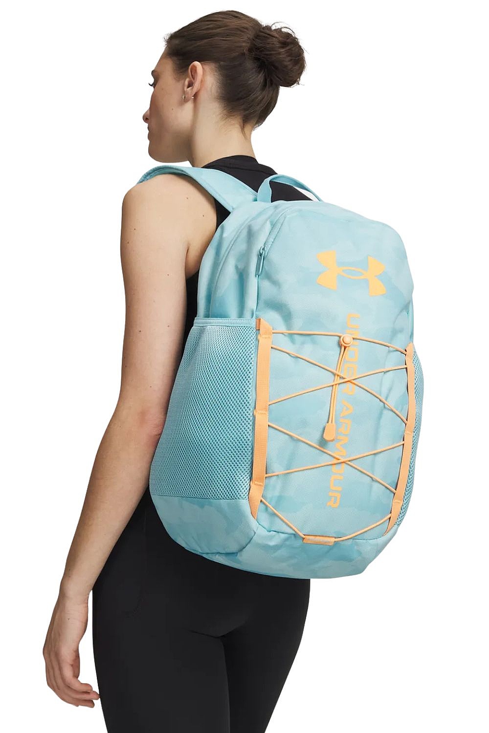 Rucksack Under Armour Hustle Sport 6.0 - Blue Haze/Orange Bloc