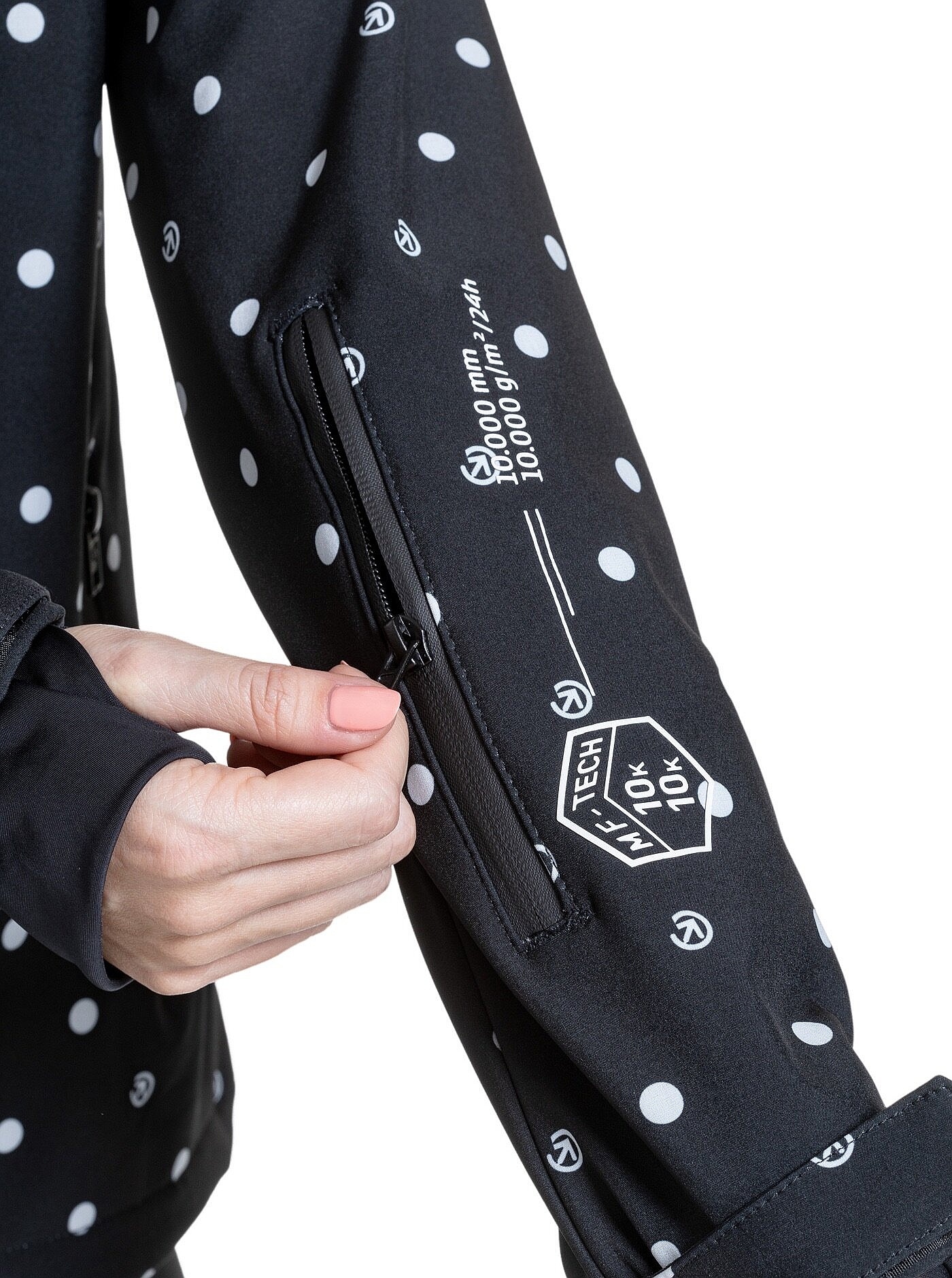bunda Meatfly Zaja - Dots Black