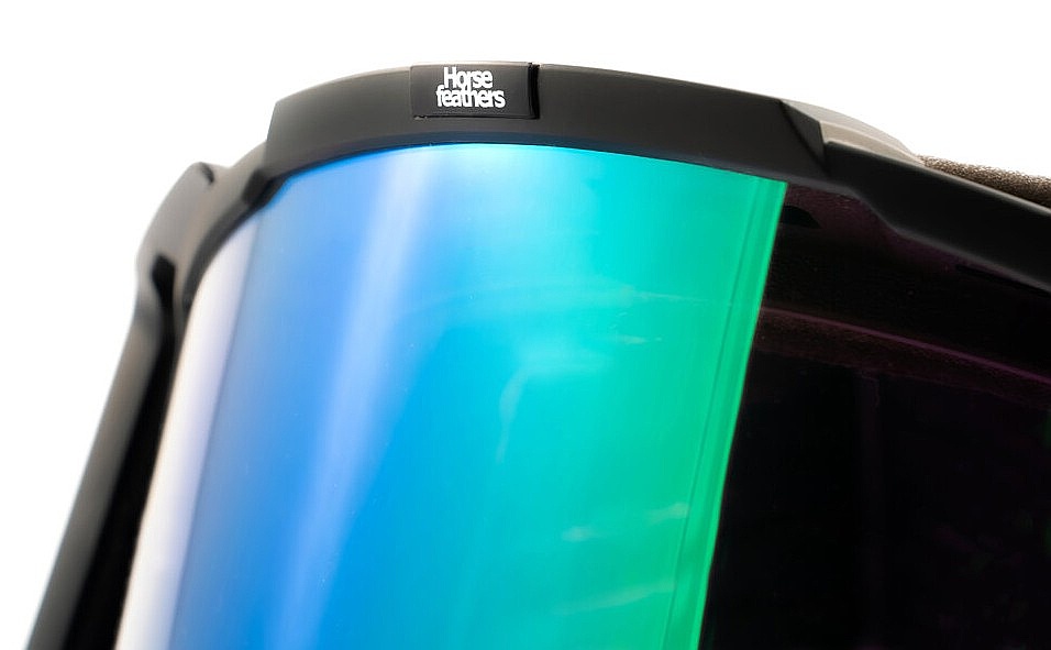 des lunettes Horsefeathers Patriot - Black/Mirror Green