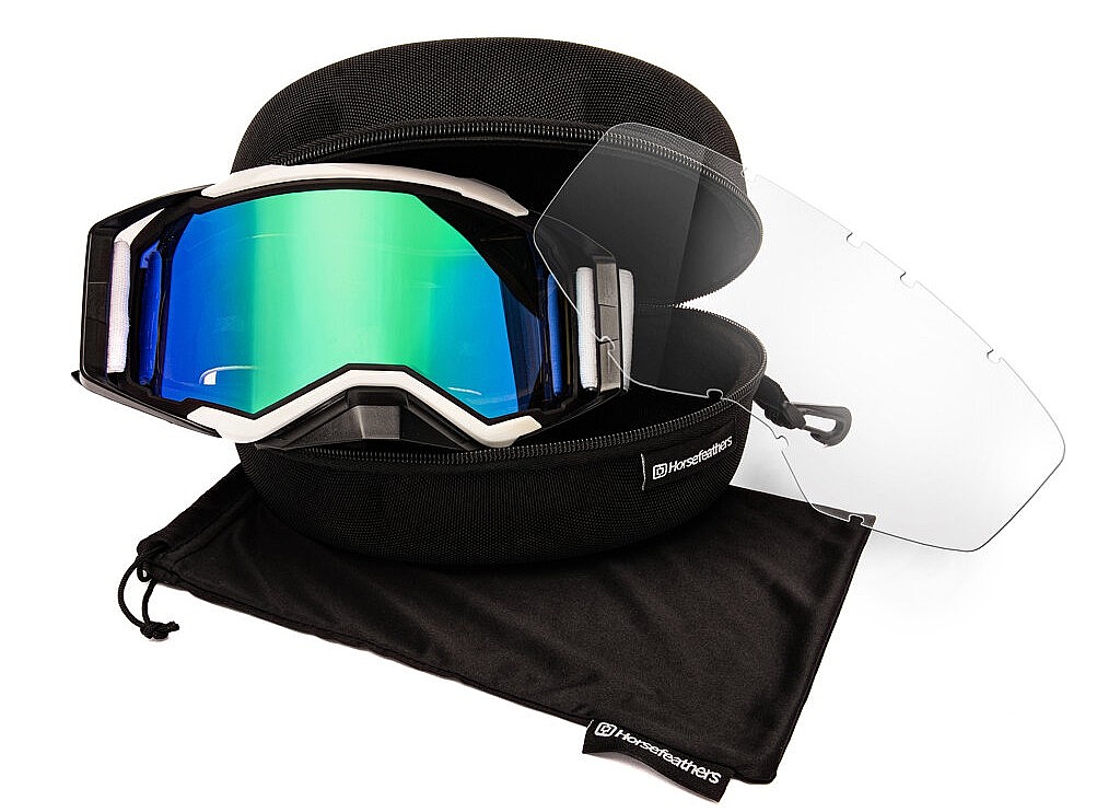 okuliare Horsefeathers Garett - Black/White
