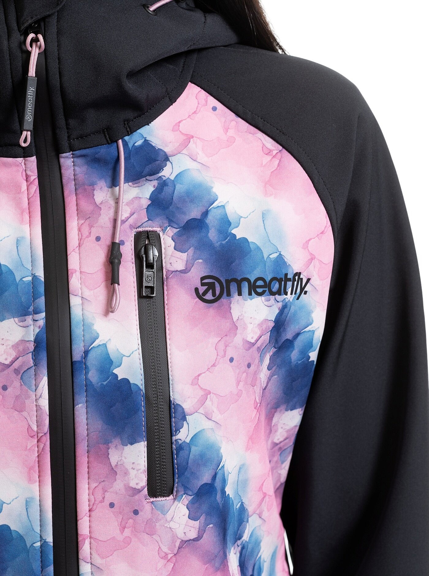 bunda Meatfly Zaja - Black/Bubbles - women´s