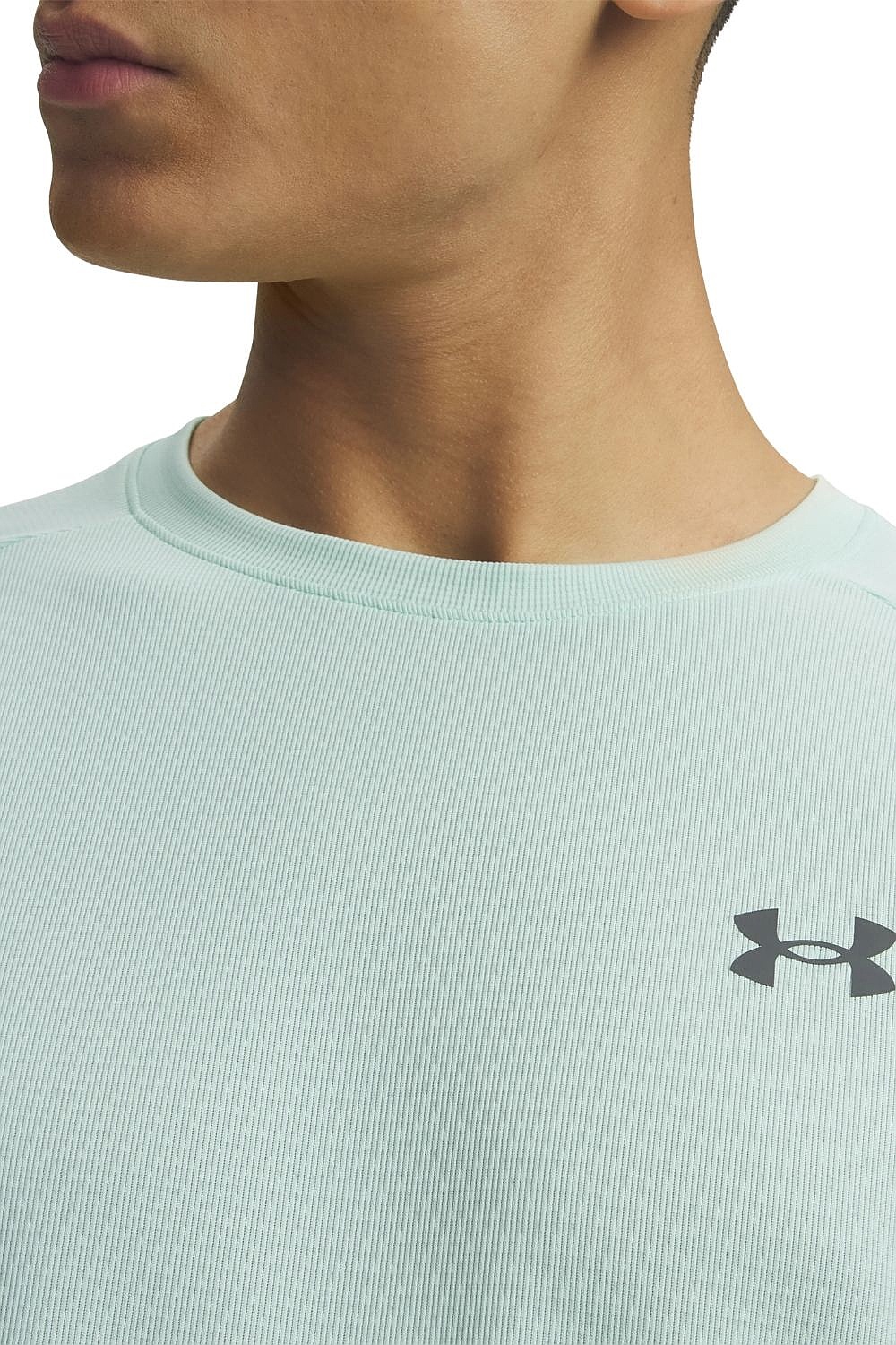 T-Shirt Under Armour Textured Tech - Refresh Mint/Castlerock - men´s