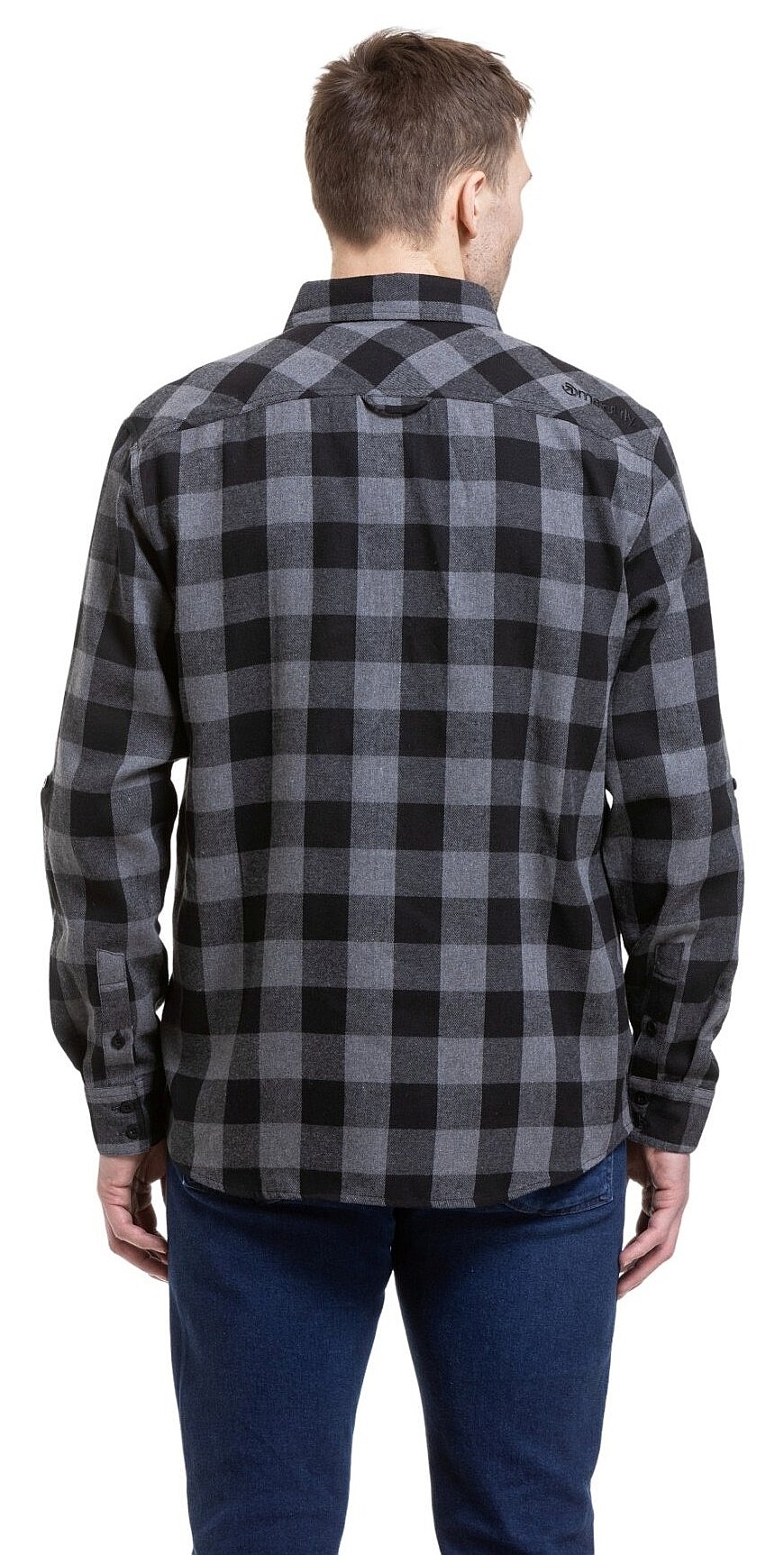 chemise Meatfly Kurt LS - Black/Gray - men´s