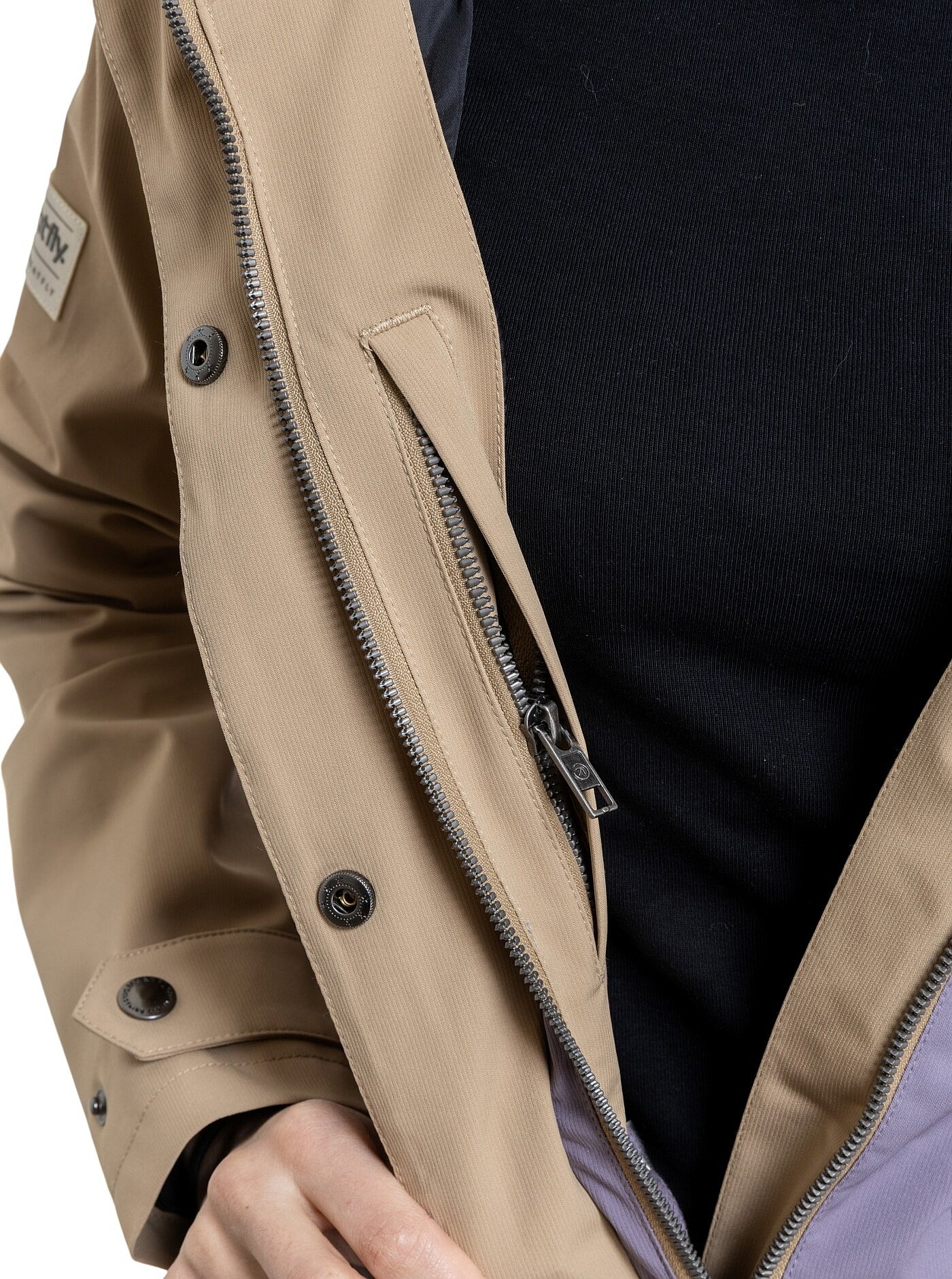 Jacke Meatfly Xita - Safari/Violet - women´s