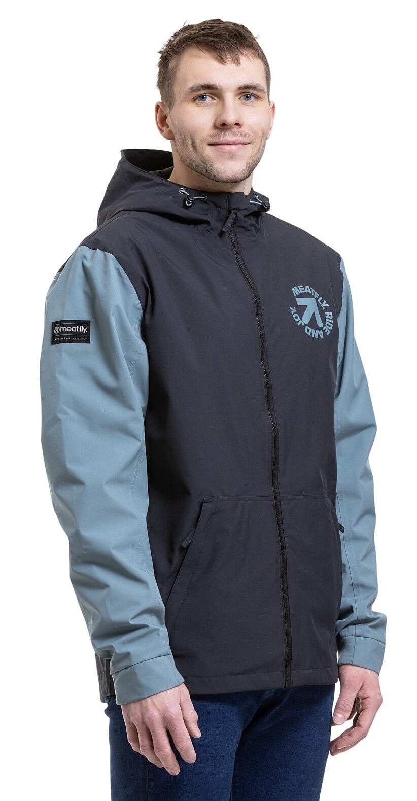 Jacke Meatfly Finn - Black/Storm - men´s
