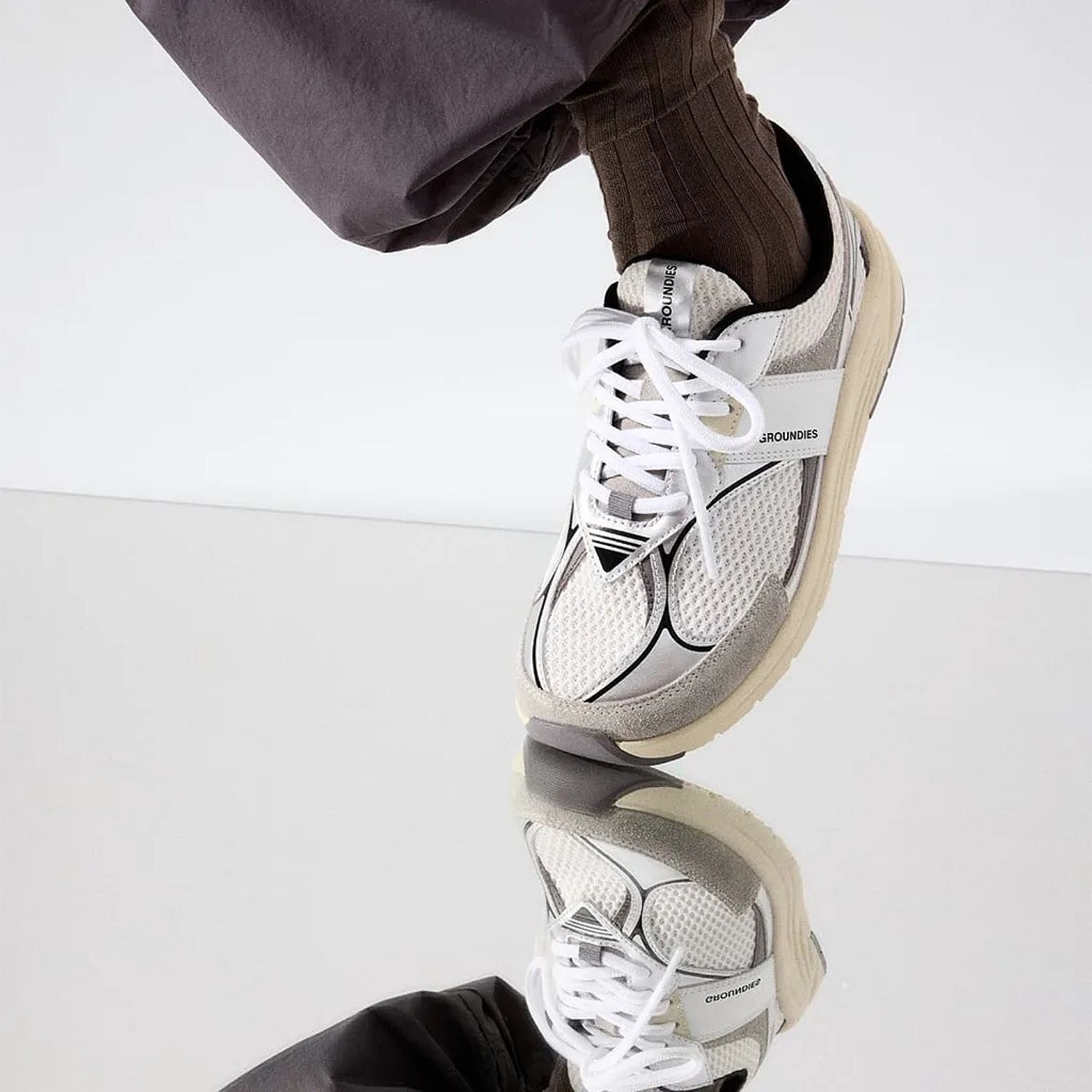 buty Groundies Starlite 2.0 - White/Black/Silver