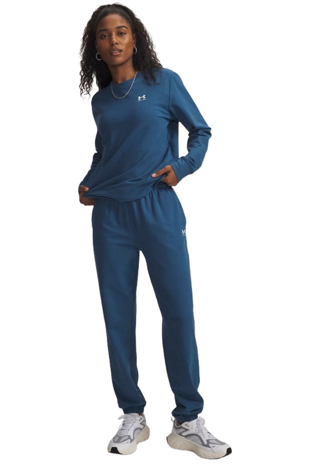 survêtement Under Armour Sport Terry Jogger - Wham Blue/White - women´s