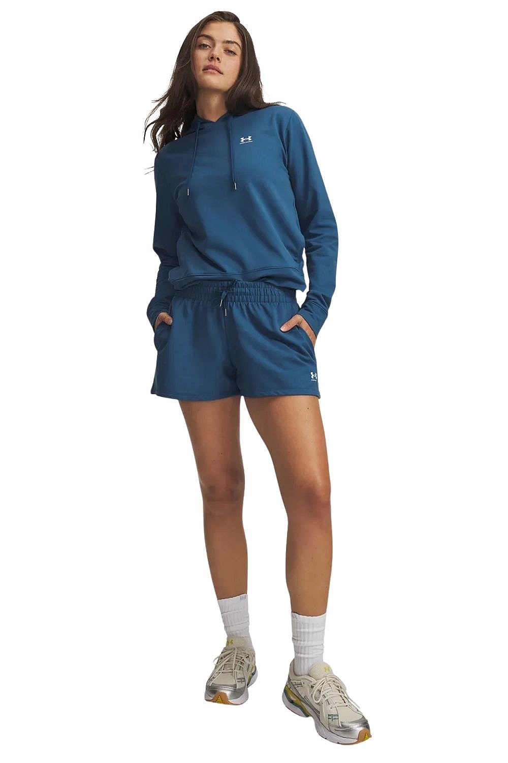 kraťasy Under Armour Sport Terry - Wham Blue/White