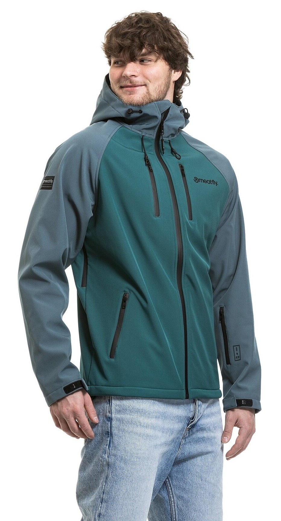 kurtka Meatfly Rasmussen - Botanical/Blue Sea - men´s