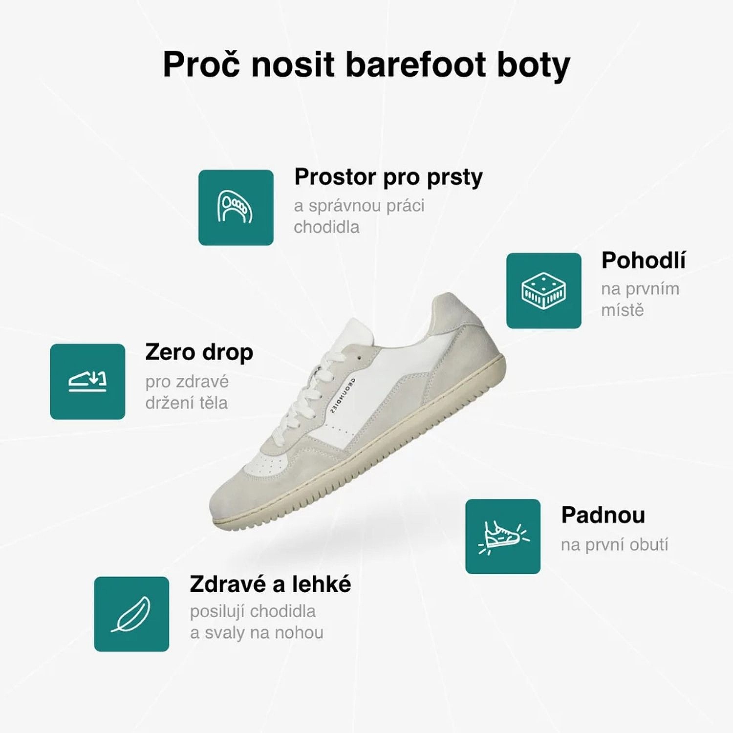 chaussures Groundies Nova GO1 - White/Beige