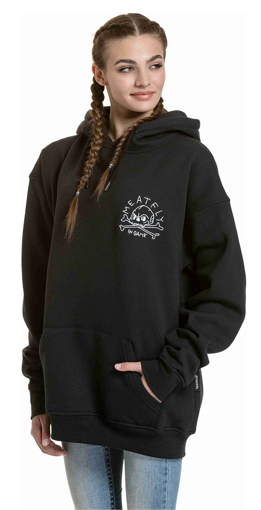 sweat-shirt Meatfly Fry - Skull Black