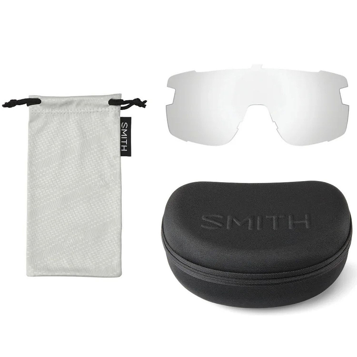 des lunettes Smith Vert - White/ChromaPop Violet Mirror