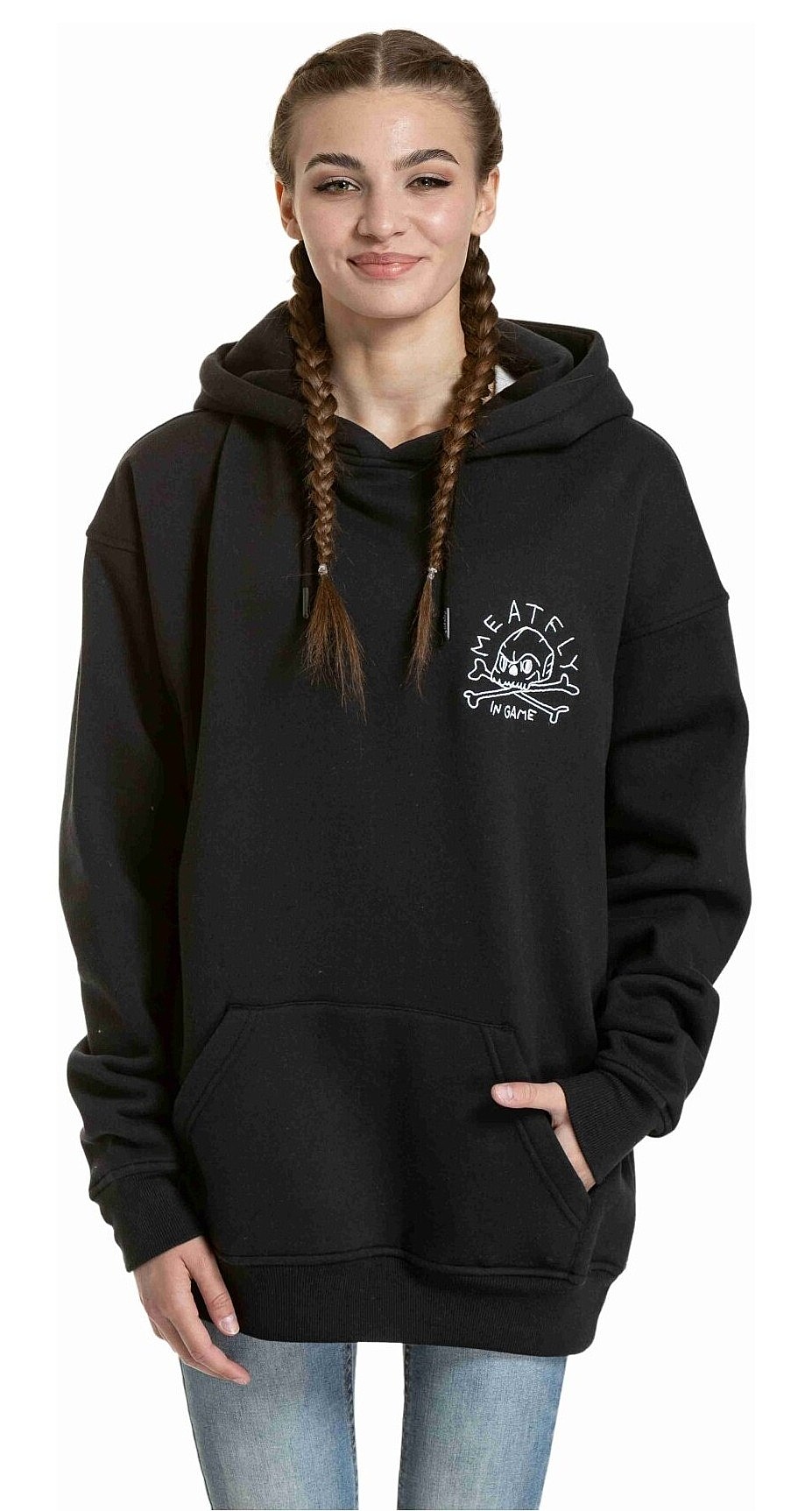 sweat-shirt Meatfly Fry - Skull Black