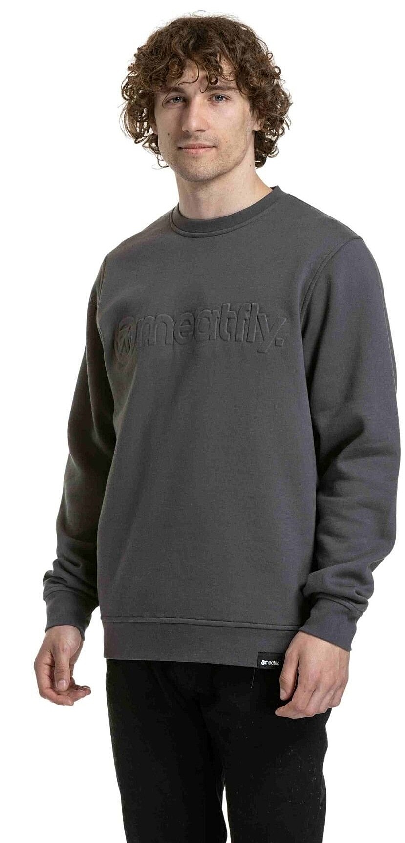 sweat-shirt Meatfly Luke - Dark Grey - men´s