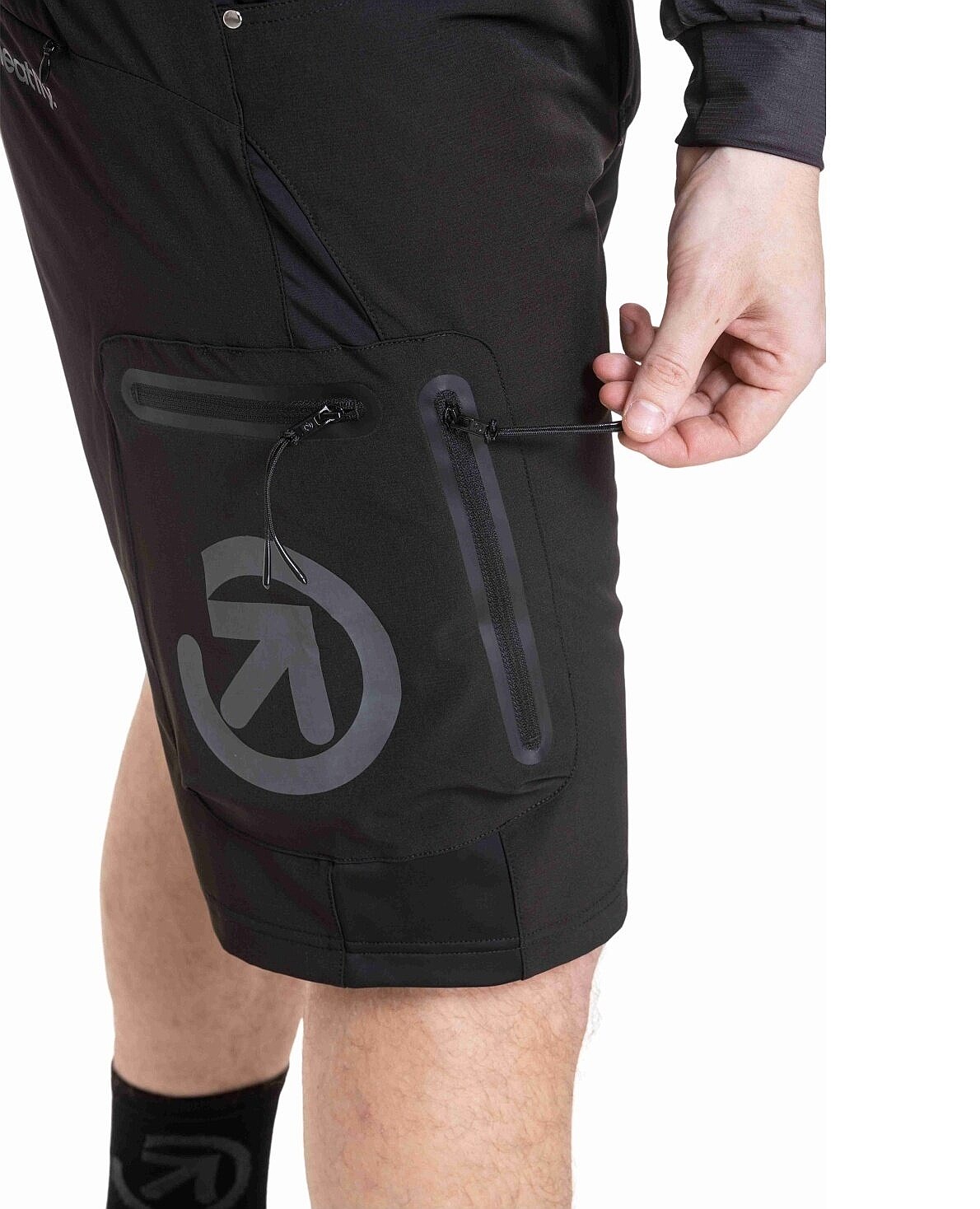 kraťasy Meatfly Duke - Black/Gray