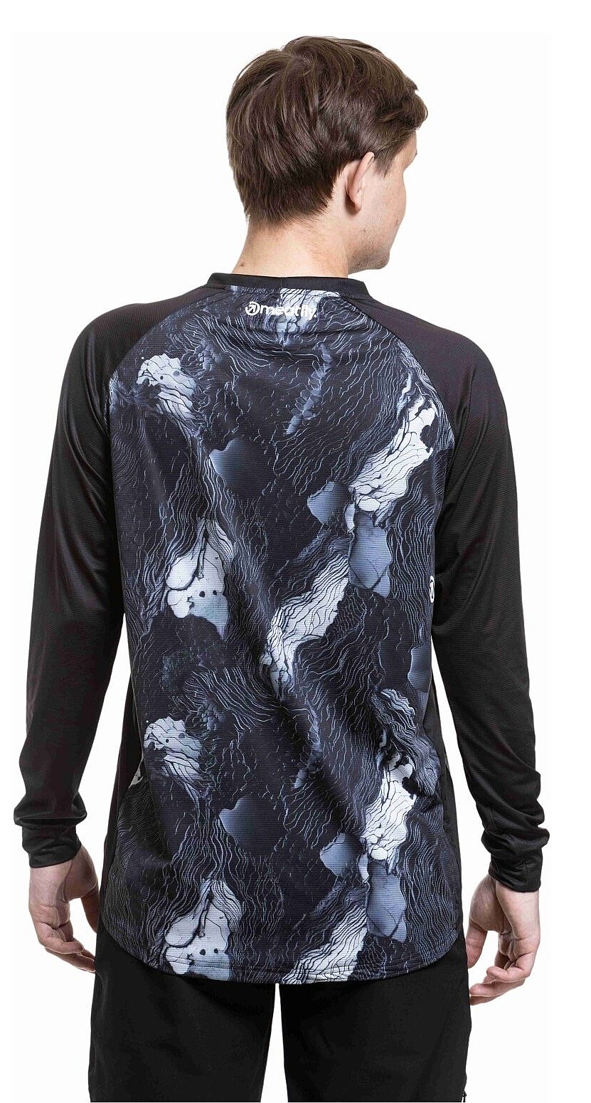 dres Meatfly Cliff LS - Deep Lake/Black - men´s
