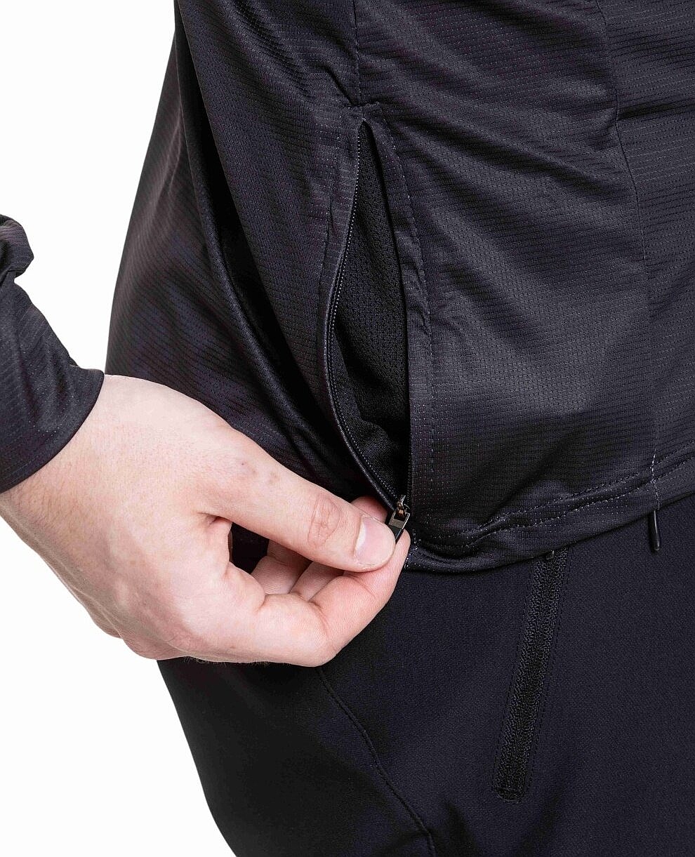 dres Meatfly Cliff LS - Black - men´s