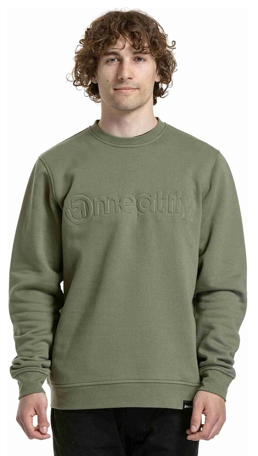 sweat-shirt Meatfly Luke - Olive - men´s