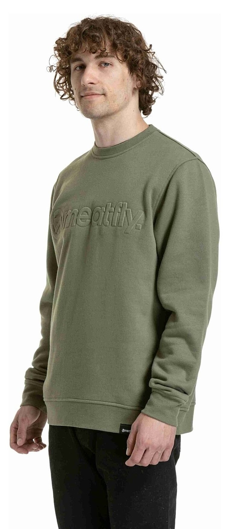 sweat-shirt Meatfly Luke - Olive - men´s
