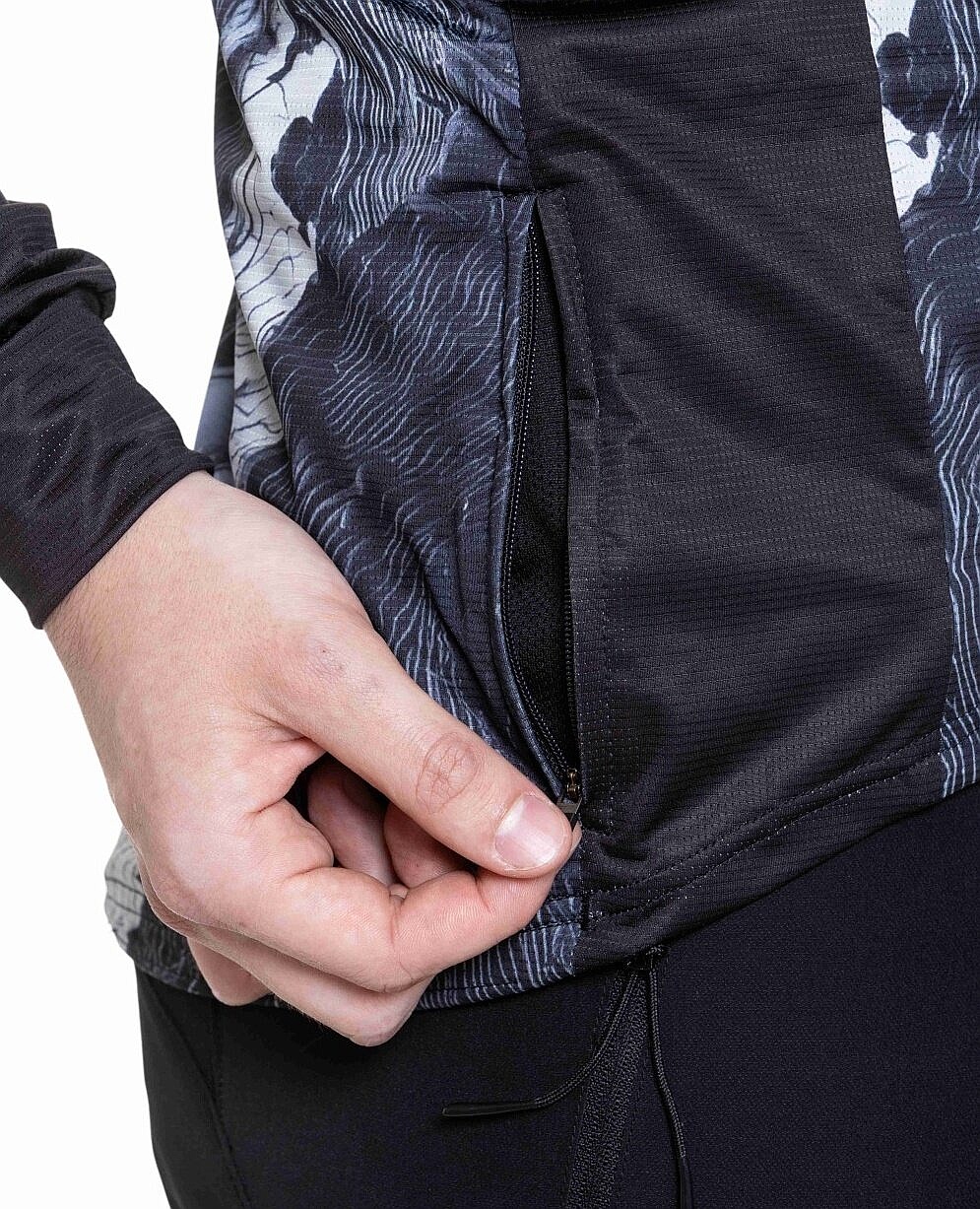 dres Meatfly Cliff LS - Deep Lake/Black - men´s