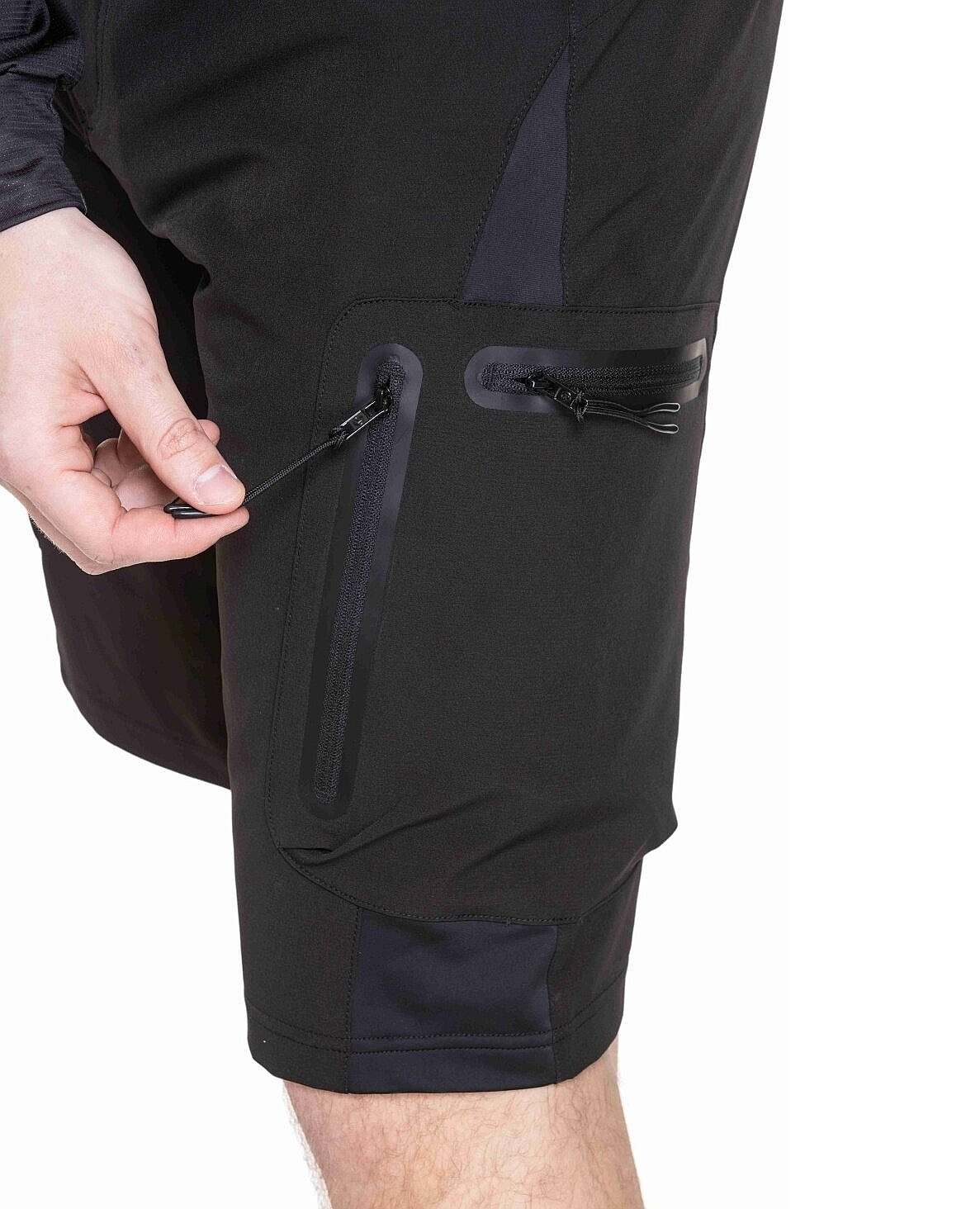 kraťasy Meatfly Duke - Black/Gray