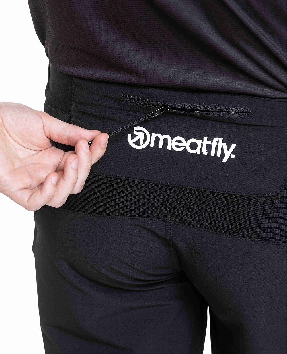 kraťasy Meatfly Brake - Black/White