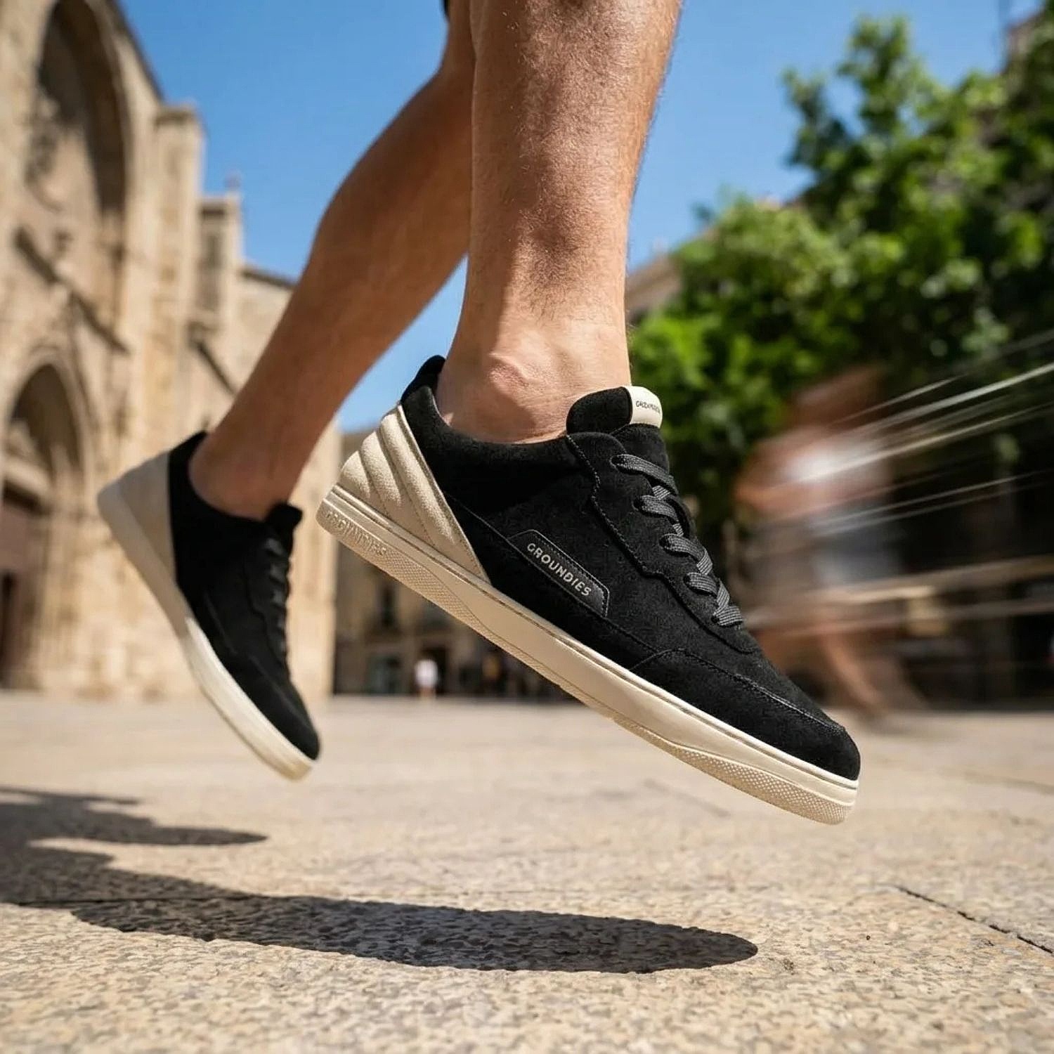 boty Groundies Zurich - Black/Sand