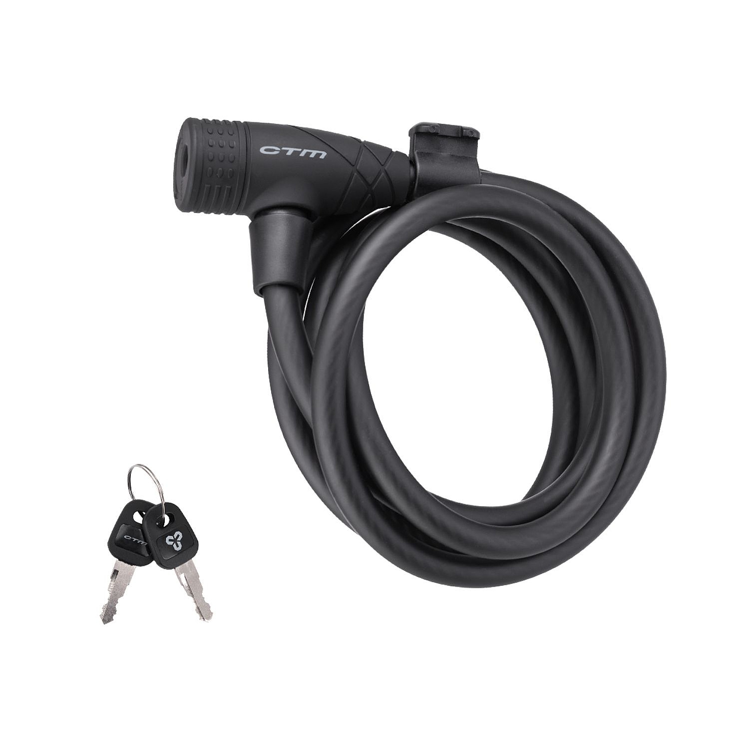 zámok CTM Cable 10x1800 - Matte Black/Gray