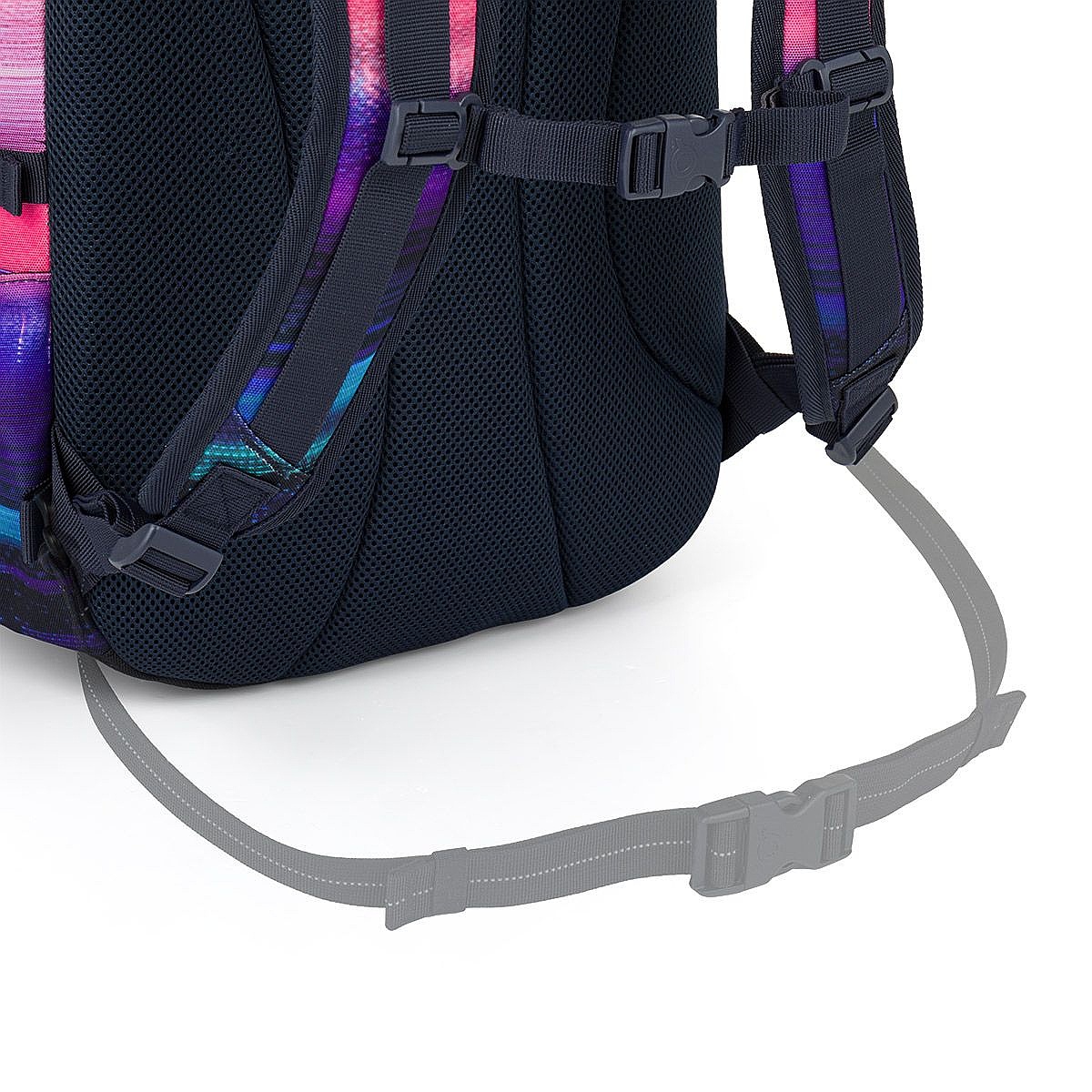 batoh Topgal VIKI 26038 - Turquoise/Blue/Purple