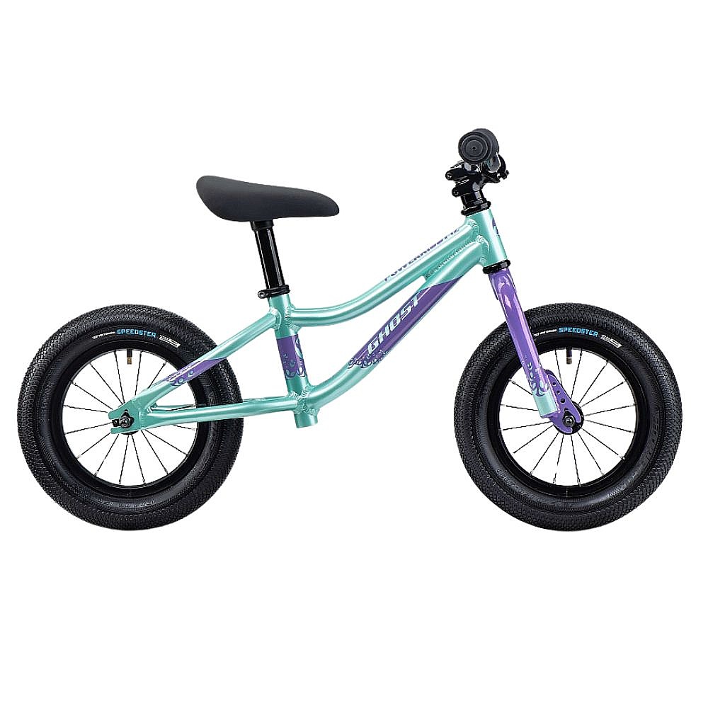 odrážedlo Ghost Powerkiddy 12" - Mint/Metallic Purple Gloss