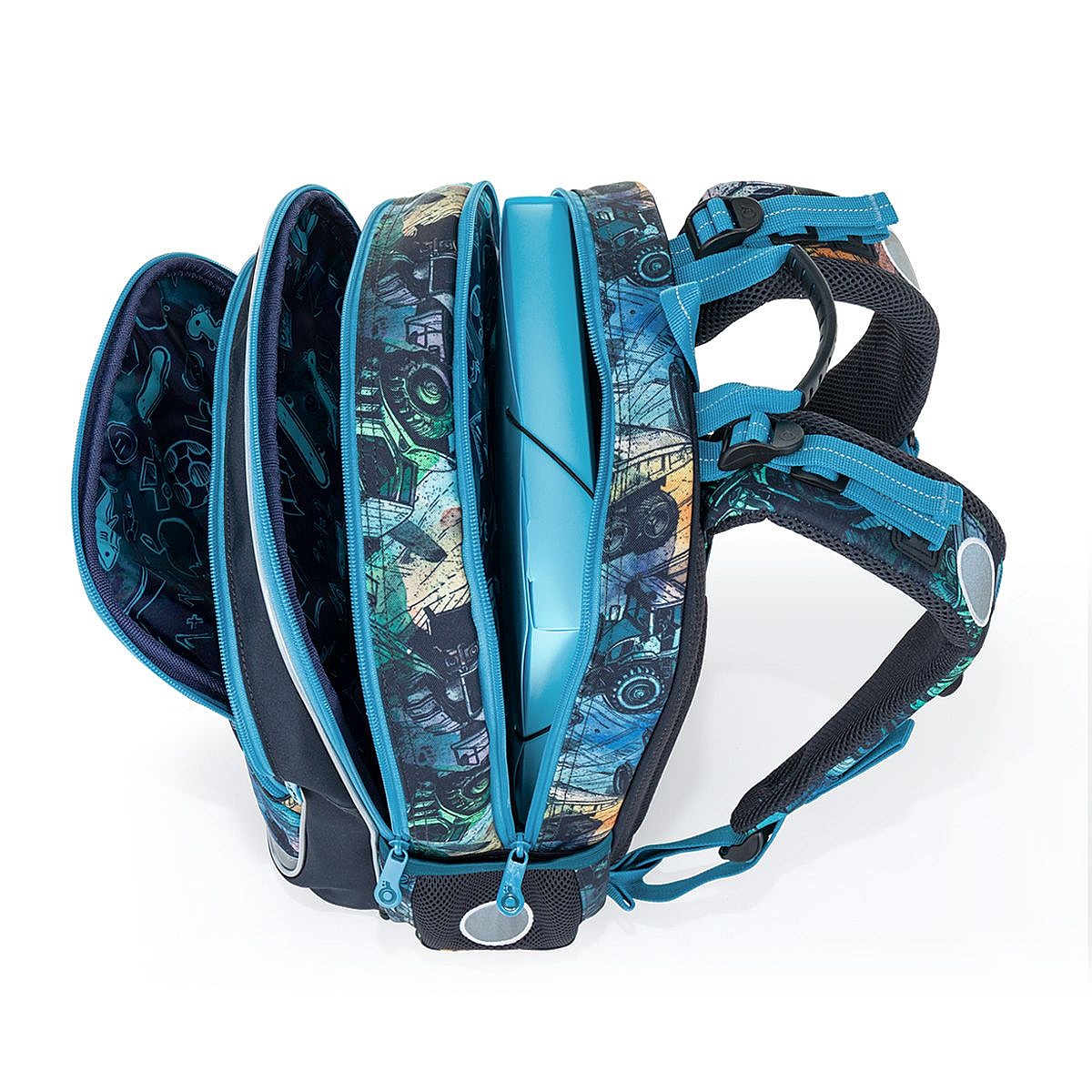 backpack Topgal BAZI 26018 - Green/Blue - boy´s