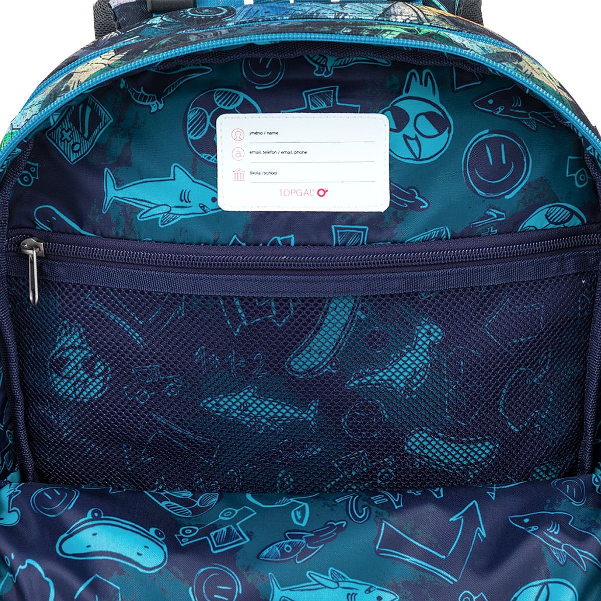 backpack Topgal BAZI 26018 - Green/Blue - boy´s