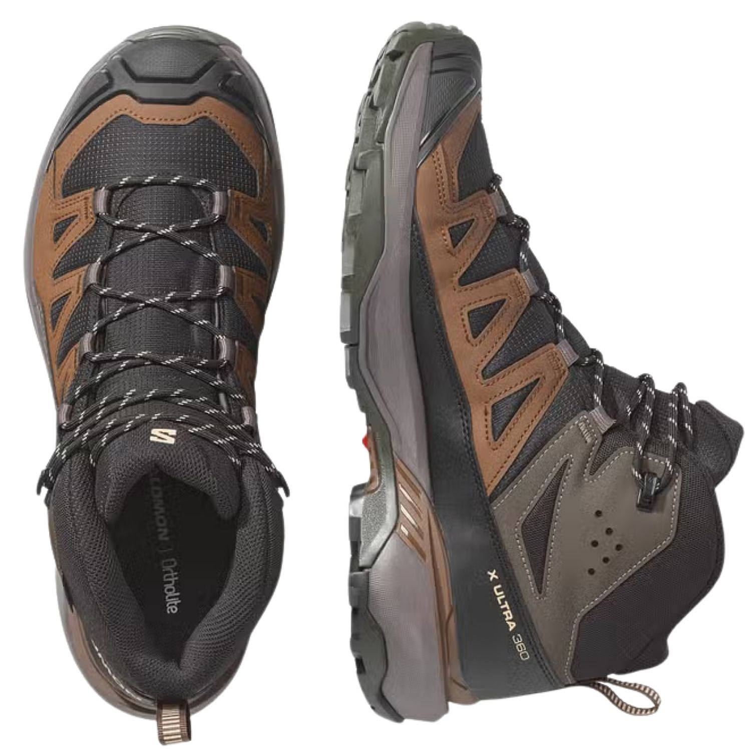 boty Salomon X Ultra 360 Mid GTX - Black/Dark Gull Gray/Dark Earth