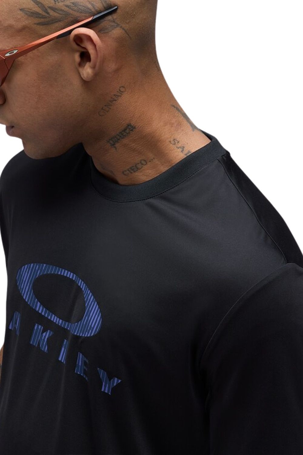 tričko Oakley Logo Sun - Pitch Black - men´s