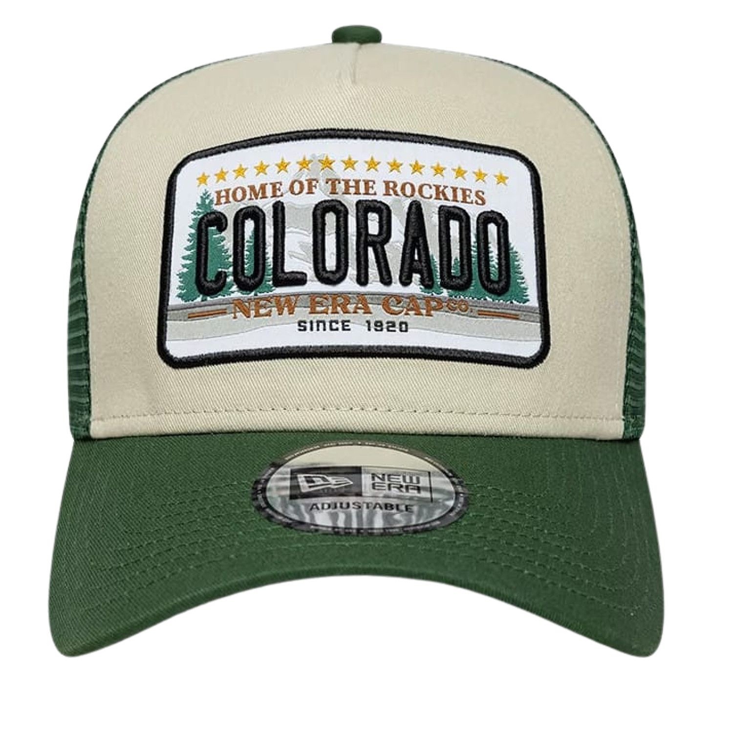 kšiltovka New Era 9FO AF Licence Plate Trucker - Cilantro Green/Stone