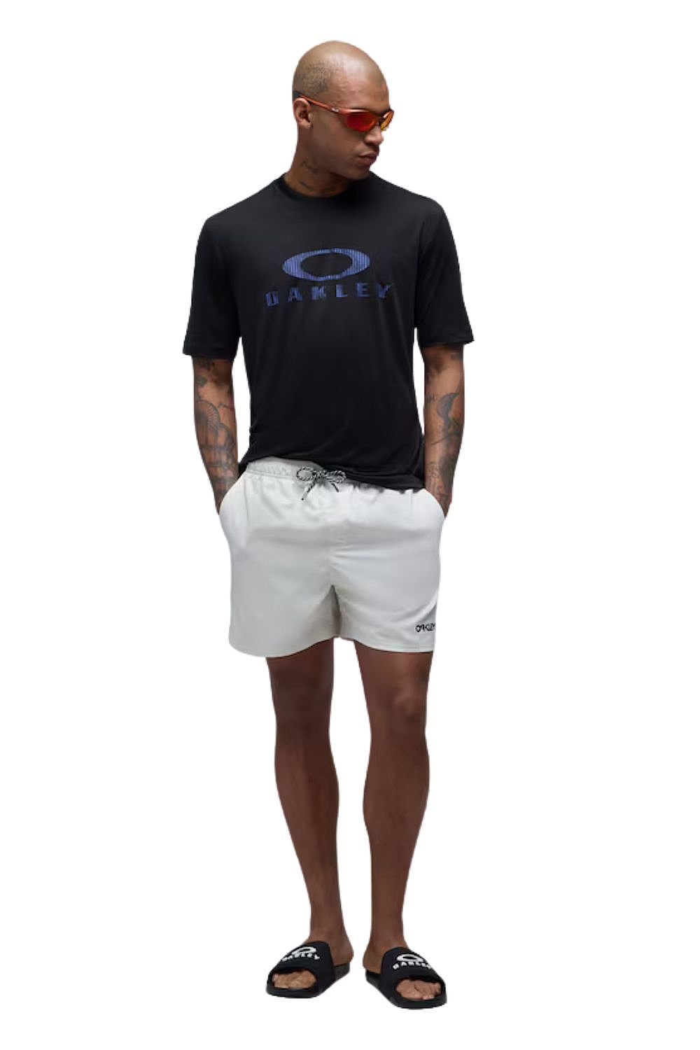 tričko Oakley Logo Sun - Pitch Black - men´s