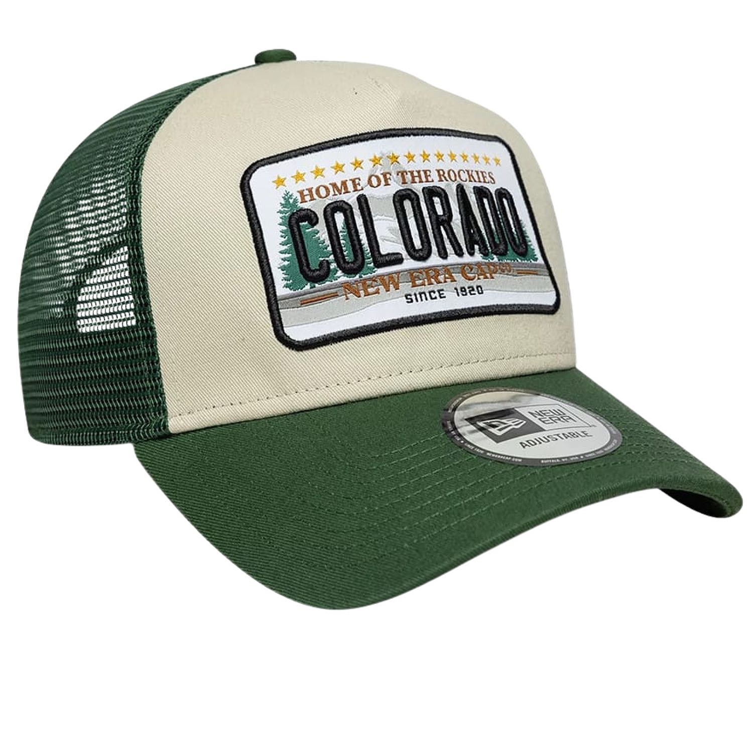 kšiltovka New Era 9FO AF Licence Plate Trucker - Cilantro Green/Stone