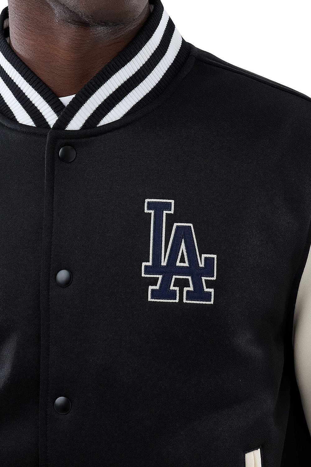 bunda New Era Jersey Bomber MLB Los Angeles Dodgers - Black