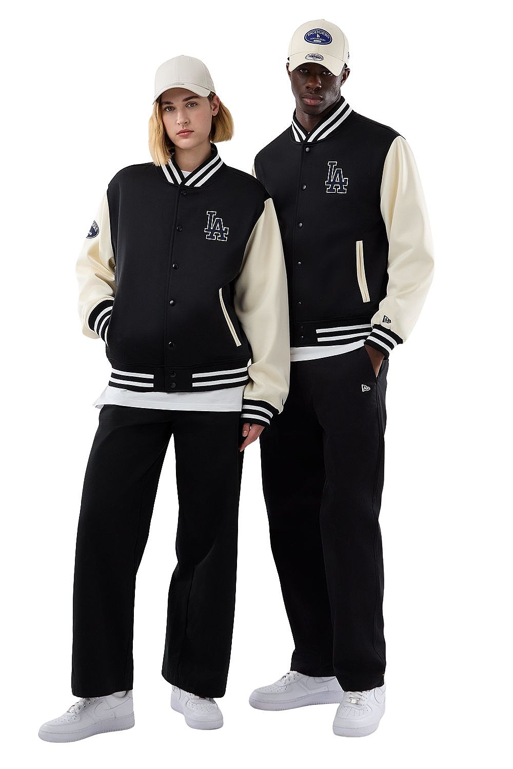 bunda New Era Jersey Bomber MLB Los Angeles Dodgers - Black