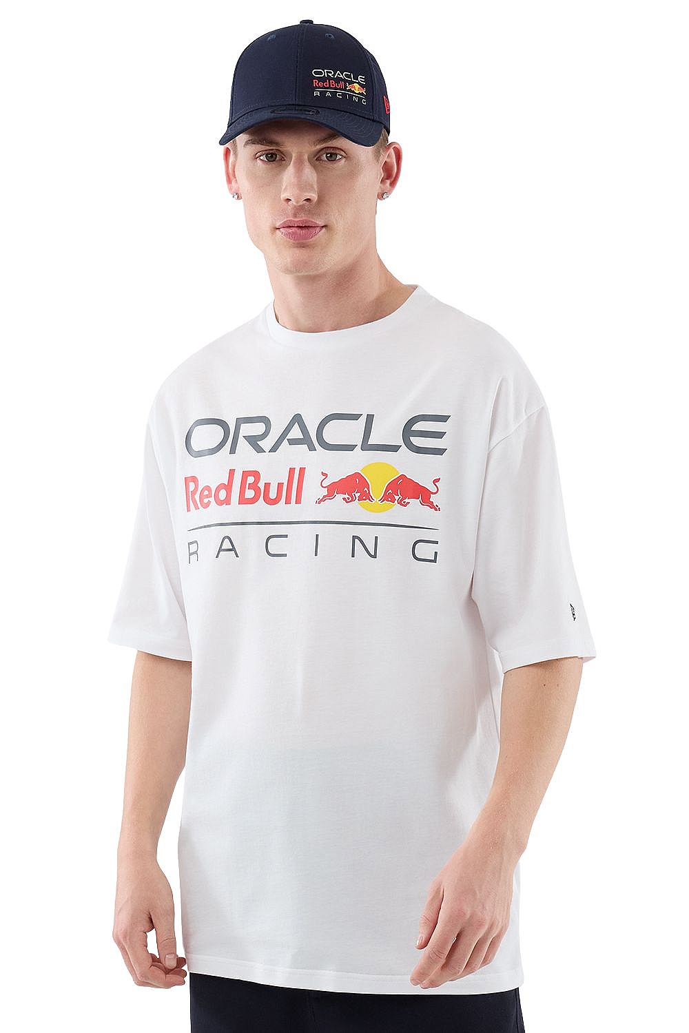 tričko New Era Logo Graphic Oversized F1 Red Bull Racing - White